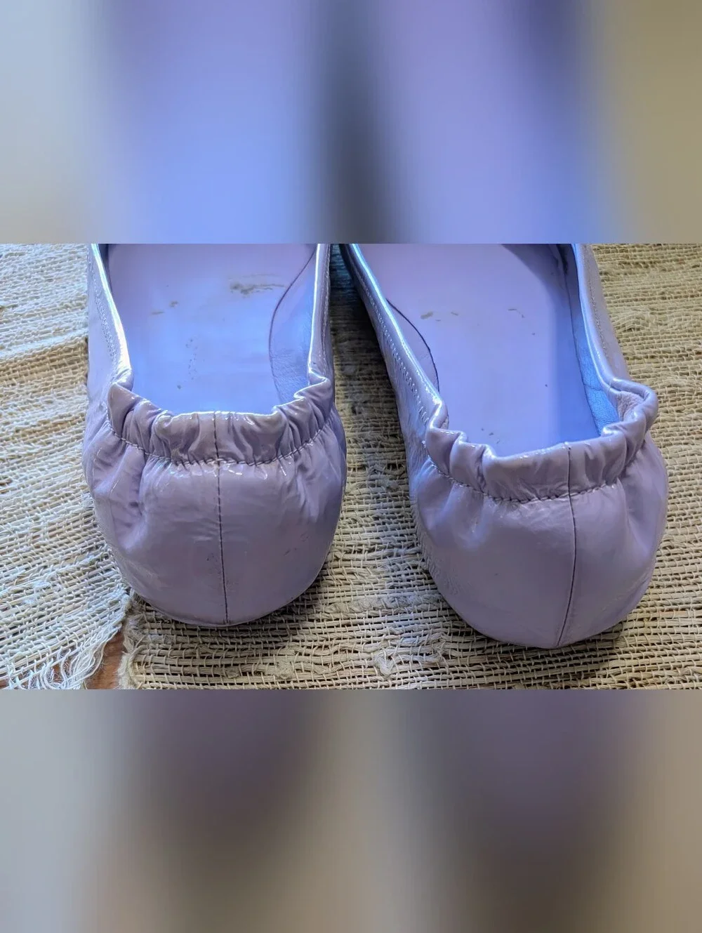 Tory Burch • Minnie Travel Ballet Flats in Lavender Cloud , size 11